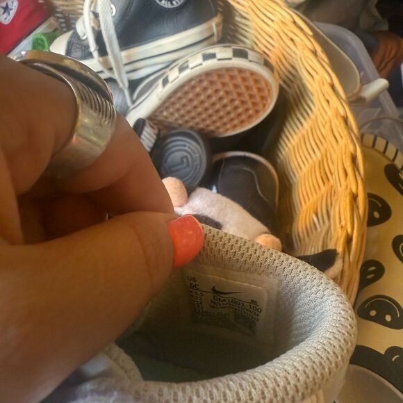 Nike Kids Shoes in White and Cream - Picture 2 of 2